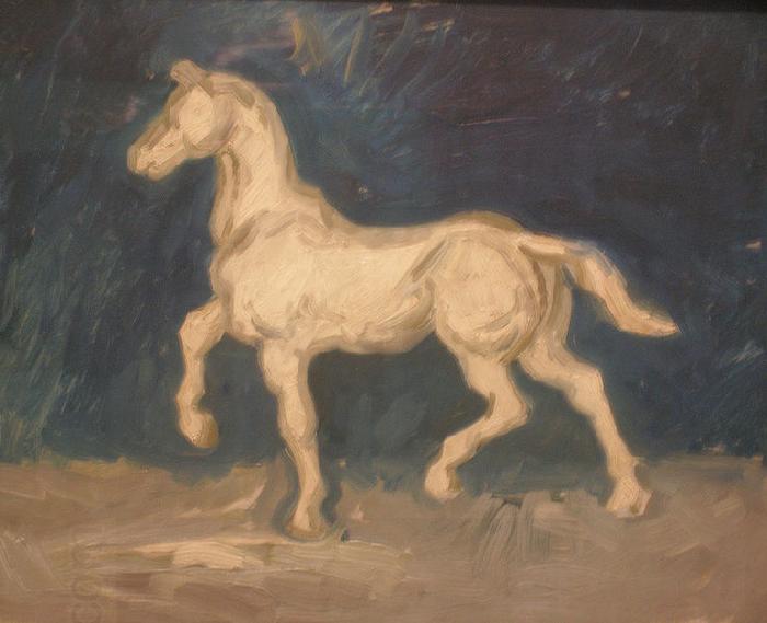 Vincent Van Gogh Plaster Statuette of a Horse China oil painting art